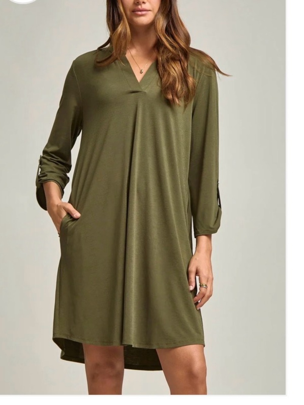 NWOT Dear Scarlett “the Lizzy” dress Olive Green  Sz 2X